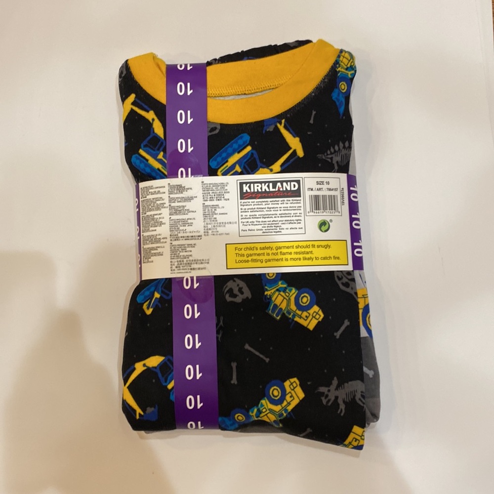 Kirkland Signature Kids’ 4 PC Pajama Set - Picture 6 of 6